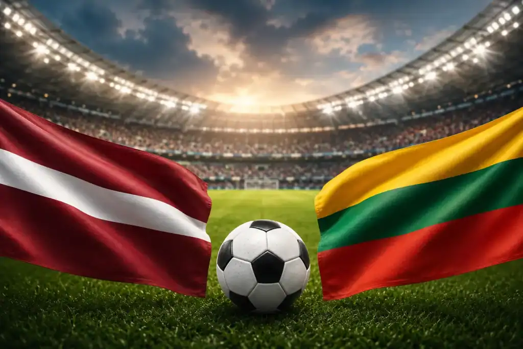 Latvija pret Lietuvu: Baltijas kauss futbolā 2026